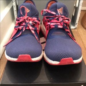 Adidas Pureboost size 6 women’s blue and pink